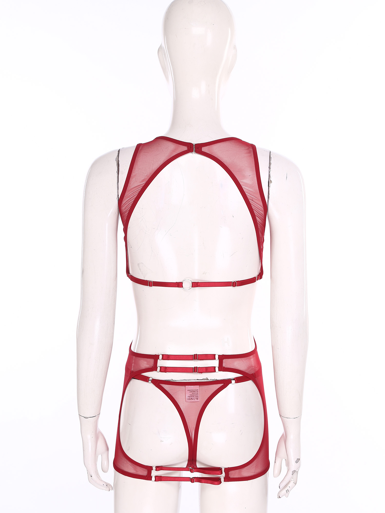 Sexy Mesh Sheer Bodycon Dress - Mini robe Sexy en maille transparente