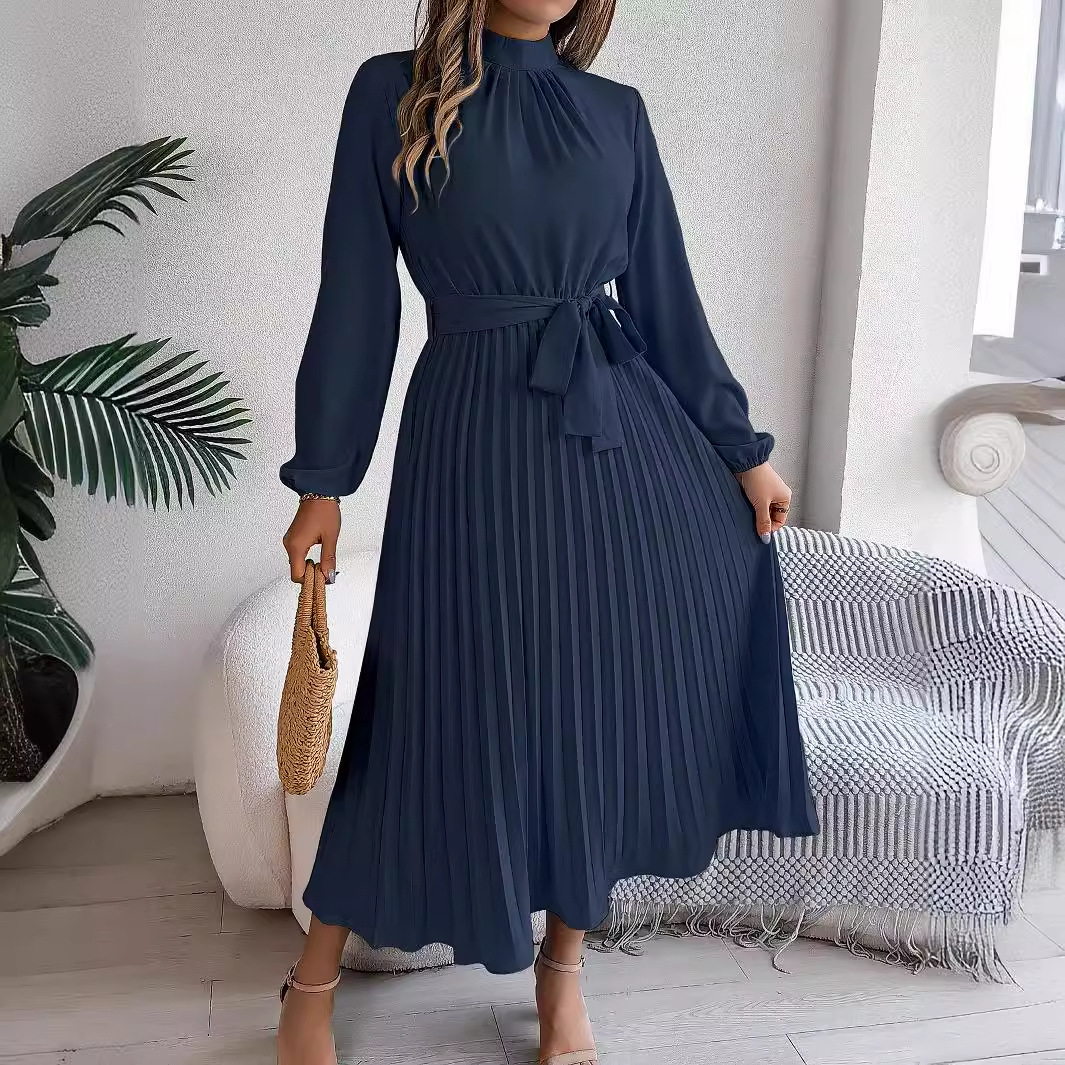 Robe longue élégante à manches - French Vintage Floral Midi Dress avis et prix