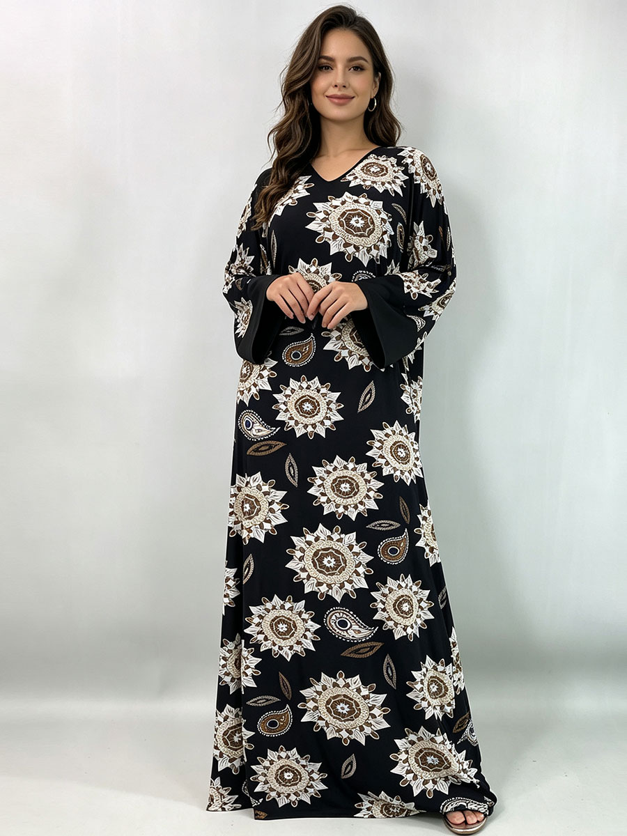 Robe maxi grande taille pour f - Boho Summer Beach Maxi Dress avis et prix