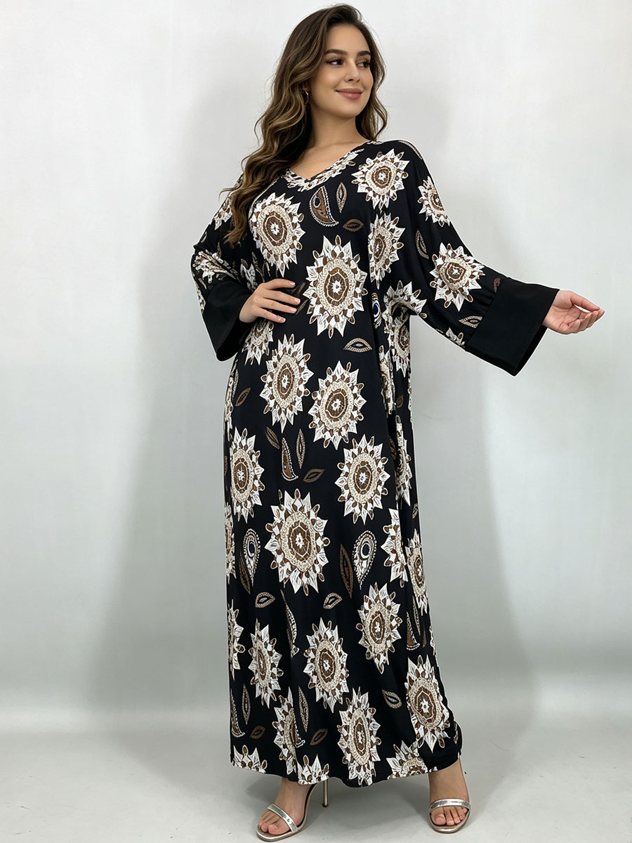 Robe maxi grande taille pour f - Boho Summer Beach Maxi Dress avis et prix