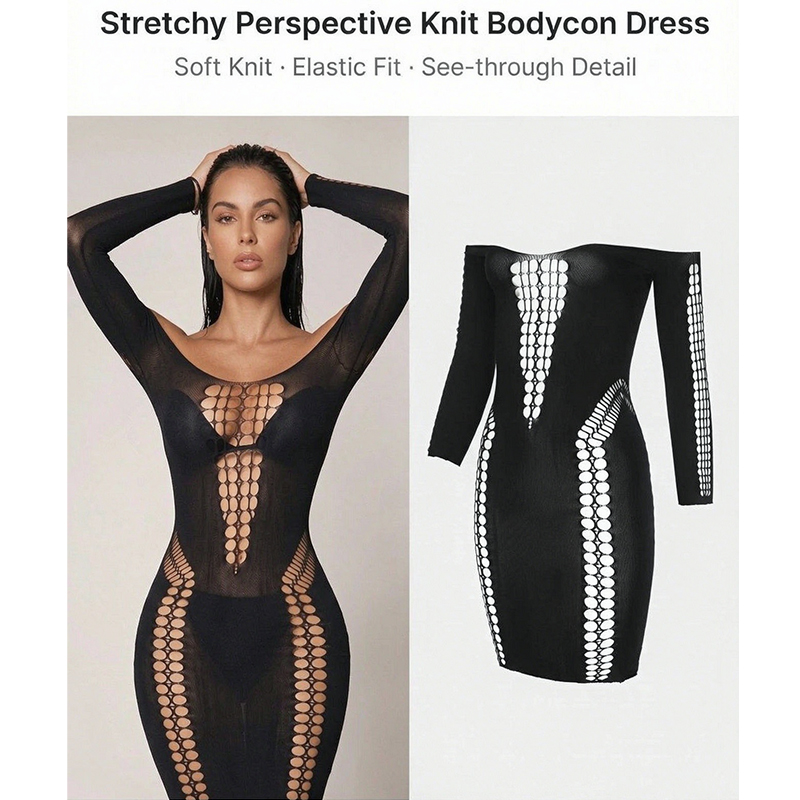 Robe de plage transparente à m - Sexy Mesh Sheer Bodycon Dress avis et prix