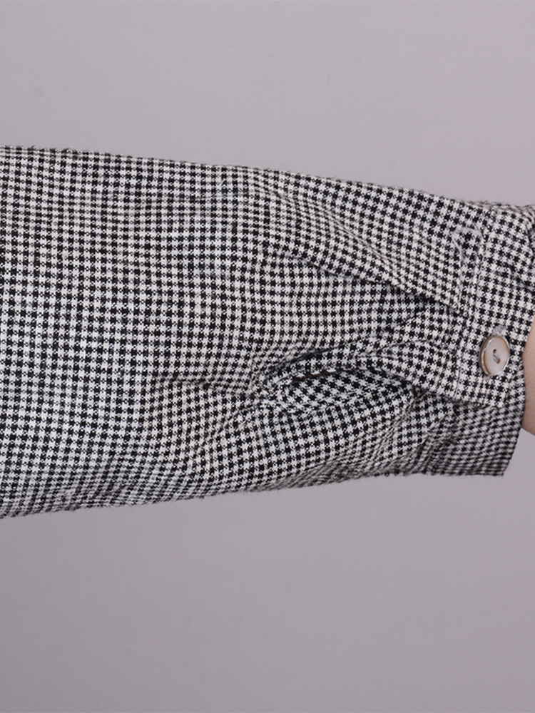 Robe chemise à carreaux en cot - Korean Style A Line Shirt Dress avis et prix