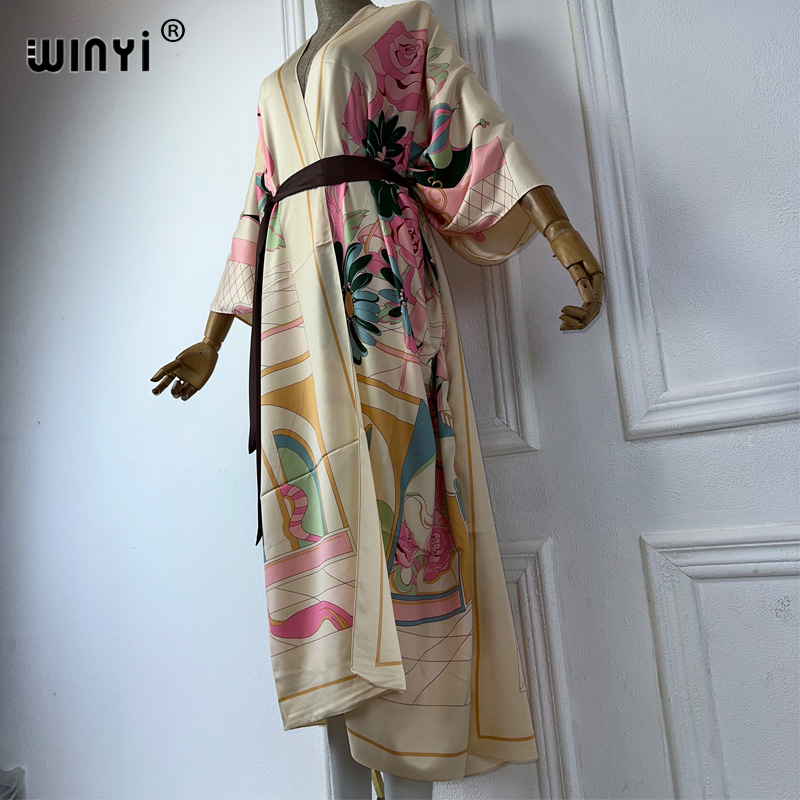 WINYI Robe de plage kimono imp - Boho Summer Beach Maxi Dress avis et prix