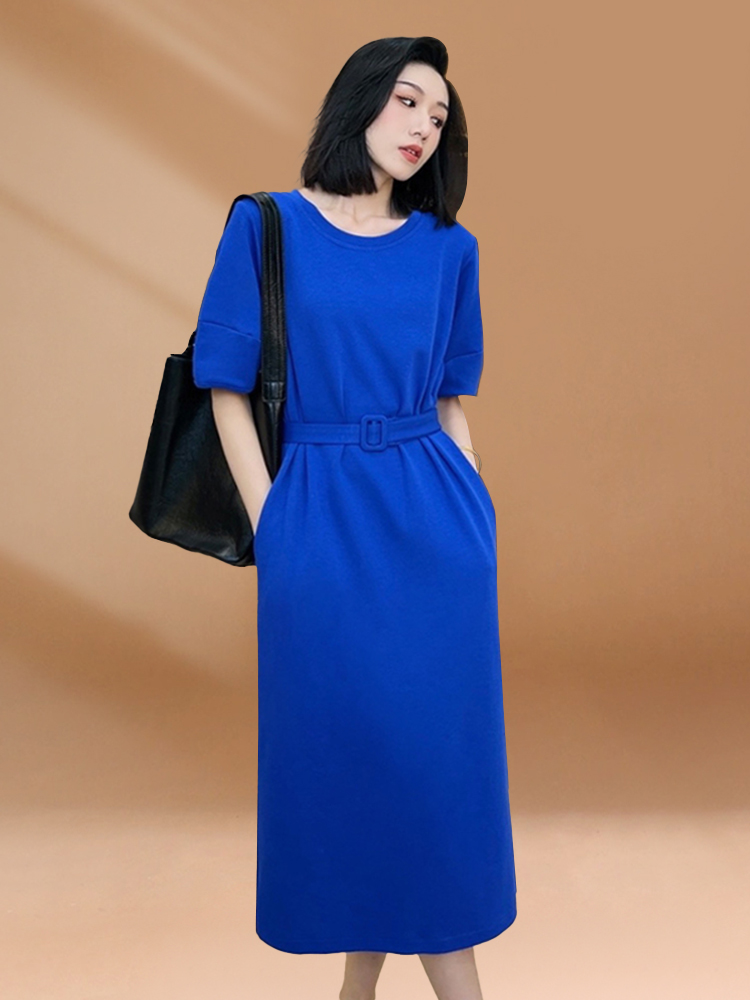 Robe longue décontractée d'été - Korean Style A Line Shirt Dress avis et prix