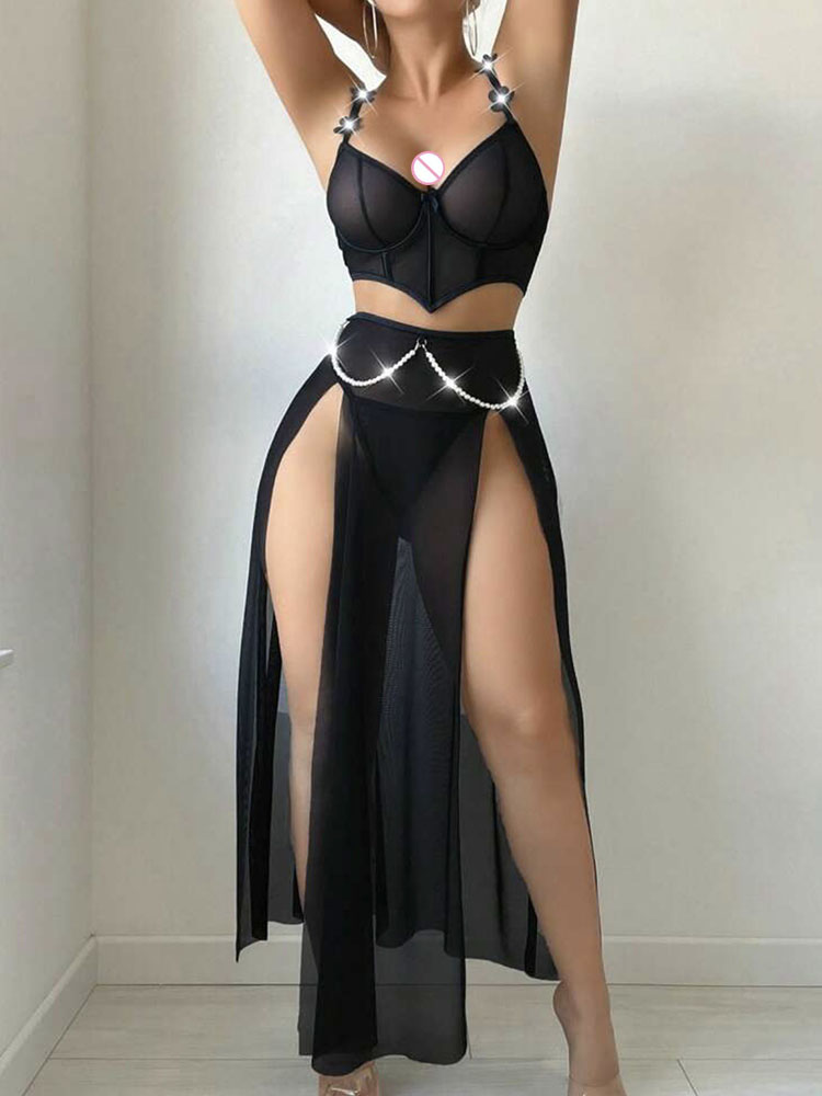 Robe moulante transparente sex - Sexy Mesh Sheer Bodycon Dress avis et prix