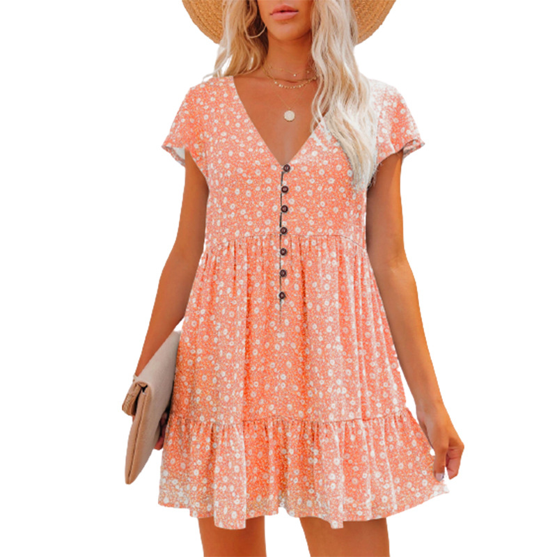 En Europe et au printemps et e - French Vintage Floral Midi Dress avis et prix