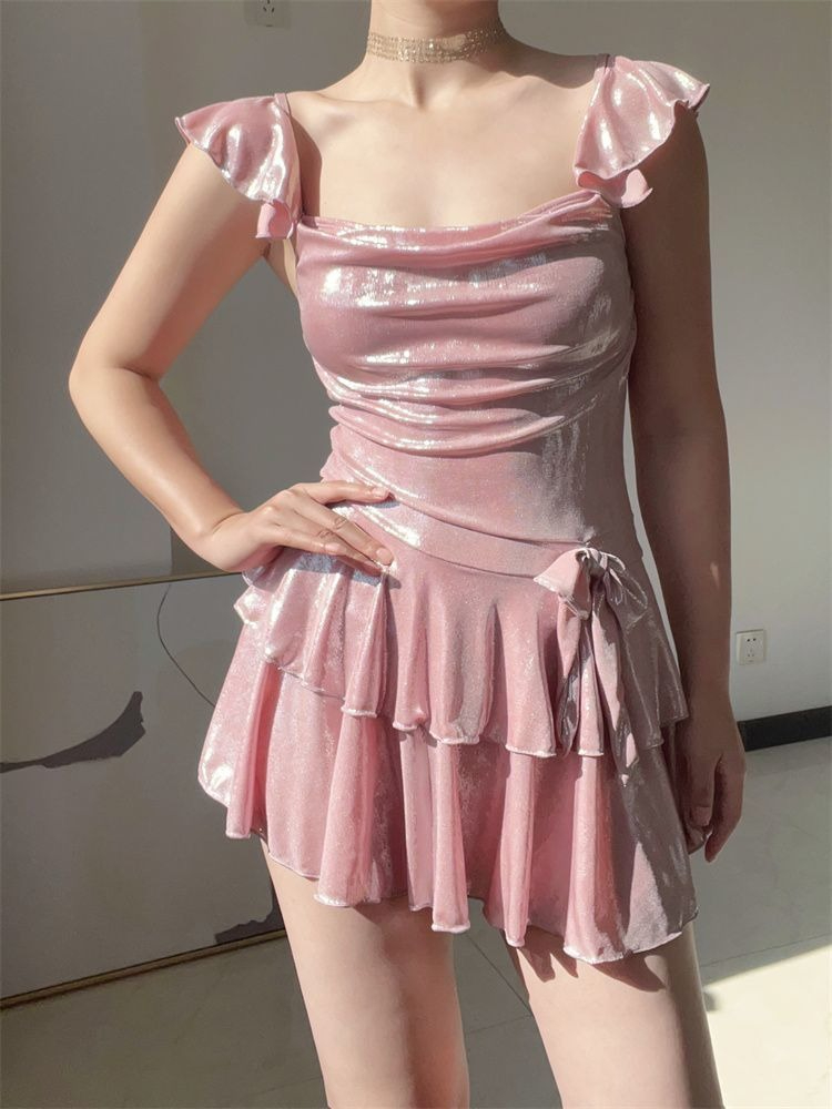 Maillot de bain rose brillant  - Skirts avis et prix